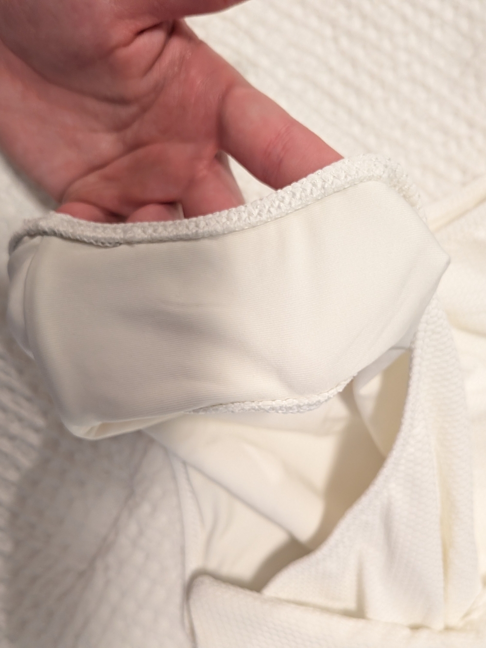 ‼️Last Chance‼️aerie White Textured Wrap One Piece Swimsuit - Picture 2 of 4